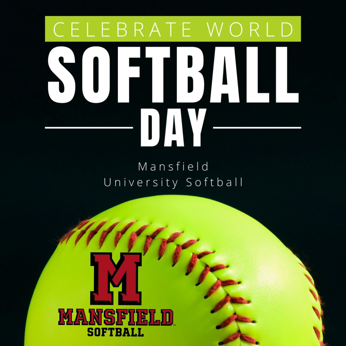 MUsoftball's tweet photo. We couldn’t miss World Softball Day.  Thank you to all those who support the game we ❤️! 🥎 #WorldSoftballDay https://t.co/QUuC1sMj2d
