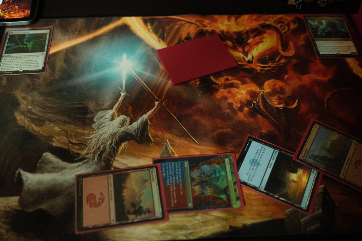 PinkImpulsee's tweet photo. Can you really beat magic the gathering + lord of the rings nights?? Nope. That is the answer. 

#MagicTheGathering #lordoftherings #mtg #lotr https://t.co/H1kFZcYRHc