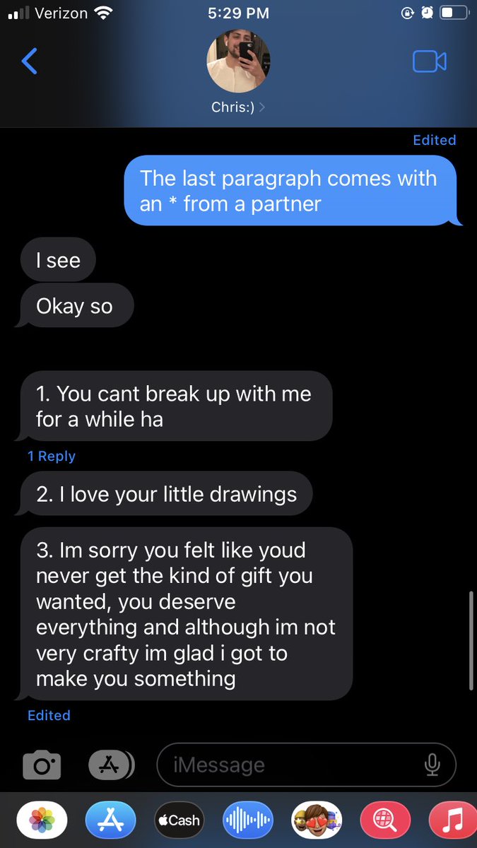 abuugkid's tweet photo. My boyfriend told me he’s mailing me a hand made gift for my birthday and I told him about the sweater curse, and why I’ve never made him a really nice hand made gift and this was his response 🥹🥹🥹🥹 what did I do to deserve him https://t.co/hnNHm8k6TM