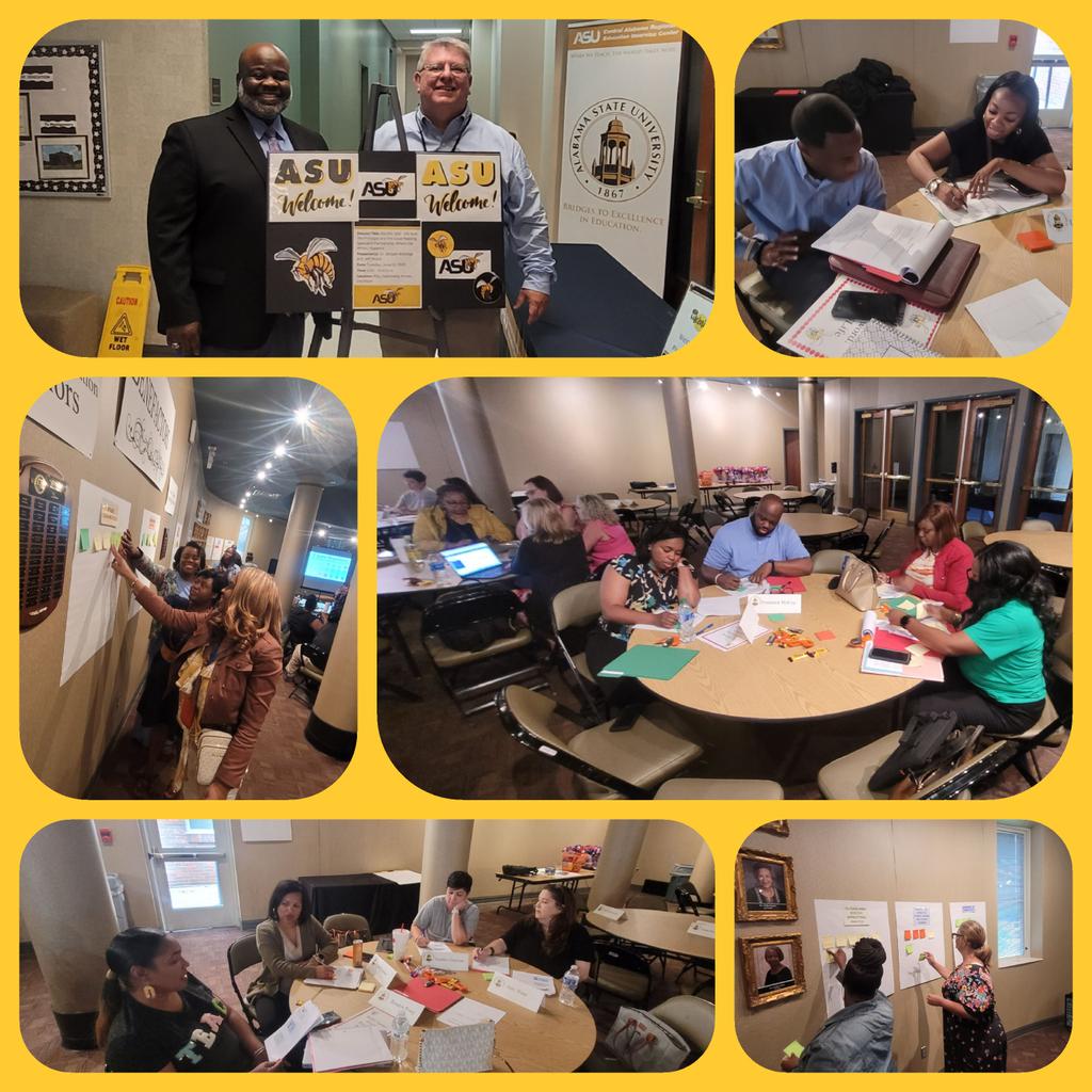 Dr. William Milledge, Jr. (@ari_drmilledge9) on Twitter photo Powerful conversations took place during the "Principal -LRS Partnership" session today <a href="/myASUIC/">Alabama State University (ASU) Inservice Center</a> ! #TRUST #OPENMINDED #SHAREDLEADERSHIP #PURPOSE <a href="/krutledgeb/">Karen Rutledge-Bell</a> <a href="/Bhshort/">Bshort</a> <a href="/Alabama_Reading/">ARI / The Alabama Reading Initiative, ALSDE</a> <a href="/AlabamaAchieves/">Alabama State Department of Education</a> <a href="/SweeneyDiane/">Diane Sweeney</a> <a href="/VickieChappelle/">Vickie Chappelle</a> <a href="/MPSAL/">Montgomery Public Schools</a> <a href="/Angie1262009/">Dr. Angie Pelton</a> <a href="/DOCSFIVE/">Champion Principal</a> <a href="/loreefulton4/">Loree Drummond Fulton</a> Powerful conversations took place during the "Principal -LRS Partnership" session today <a href="/myASUIC/">Alabama State University (ASU) Inservice Center</a> ! #TRUST #OPENMINDED #SHAREDLEADERSHIP #PURPOSE <a href="/krutledgeb/">Karen Rutledge-Bell</a> <a href="/Bhshort/">Bshort</a> <a href="/Alabama_Reading/">ARI / The Alabama Reading Initiative, ALSDE</a> <a href="/AlabamaAchieves/">Alabama State Department of Education</a> <a href="/SweeneyDiane/">Diane Sweeney</a> <a href="/VickieChappelle/">Vickie Chappelle</a> <a href="/MPSAL/">Montgomery Public Schools</a> <a href="/Angie1262009/">Dr. Angie Pelton</a> <a href="/DOCSFIVE/">Champion Principal</a> <a href="/loreefulton4/">Loree Drummond Fulton</a>
