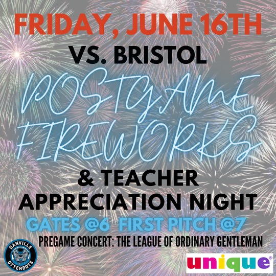 Danville Otterbots on Twitter "Our first Friday Fireworks night is