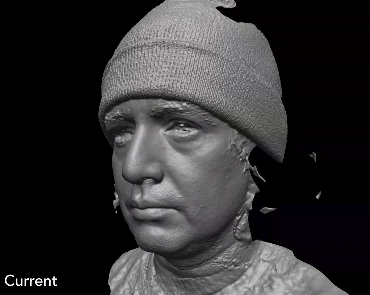 jm_tressler's tweet photo. Here’s some results from my 3D selfie comparing our upcoming meshing to the existing Trnio Plus pipeline. The new geometry has cleaner and more crisp geometries. Hoping to get this into the app this week!
#trnioplus #photogrammetry #3davatar https://t.co/WjNtbV3uae