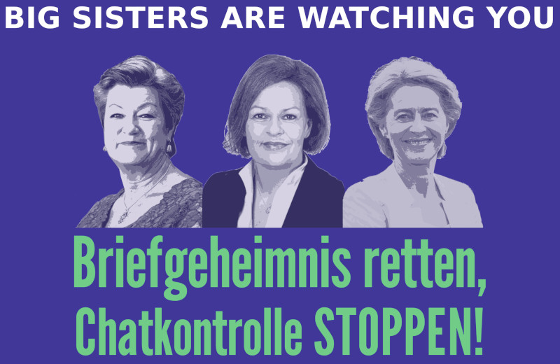 Nochmal für die Nachtschicht:

Keine anlasslose Komplettüberwachung unserer Kommunikation durch die #Chatkontrolle!

Kommt morgen um 12h zur Innenministerinnenkonferenz #IMK vor das Pullmann Hotel Schweizer Hof in der Budapester Straße!

chat-kontrolle.eu/index.php/2023…