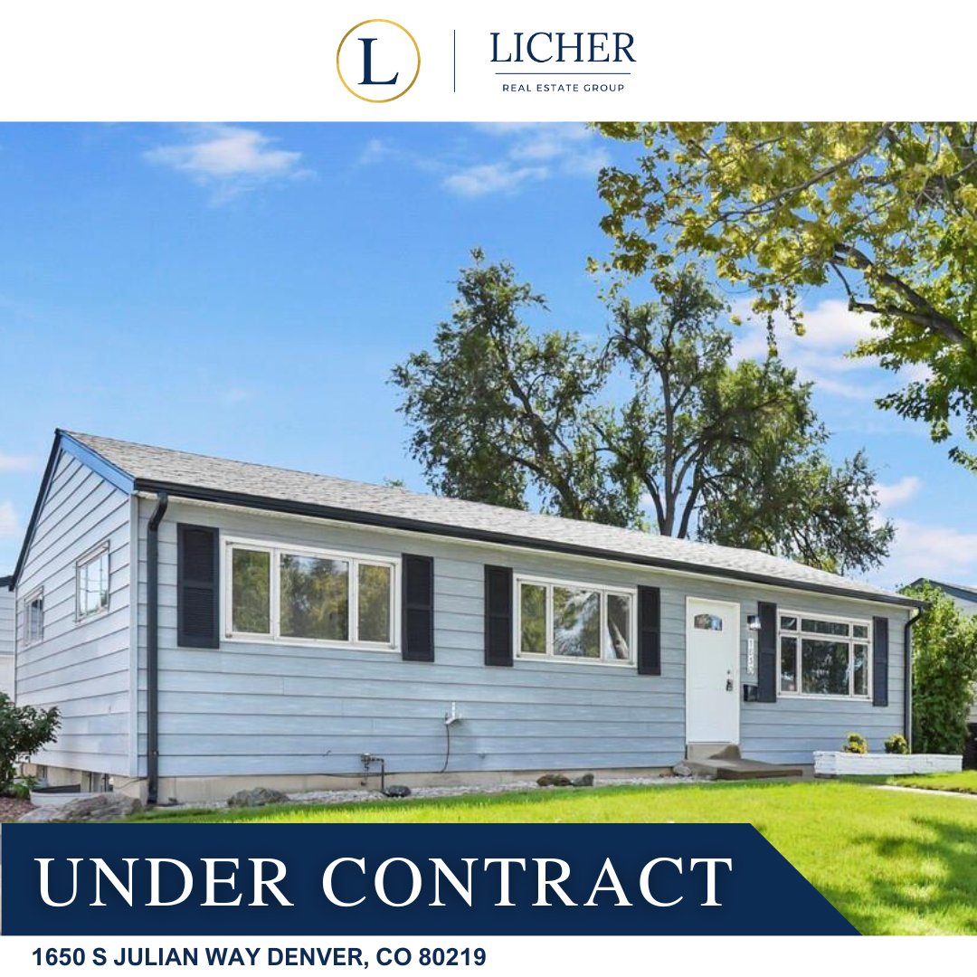 Our listing has gone under contract! Congratulations to our amazing home seller!

#UnderContract #coloradorealtor #coloradorealestate #listingundercontract #licherrealestate