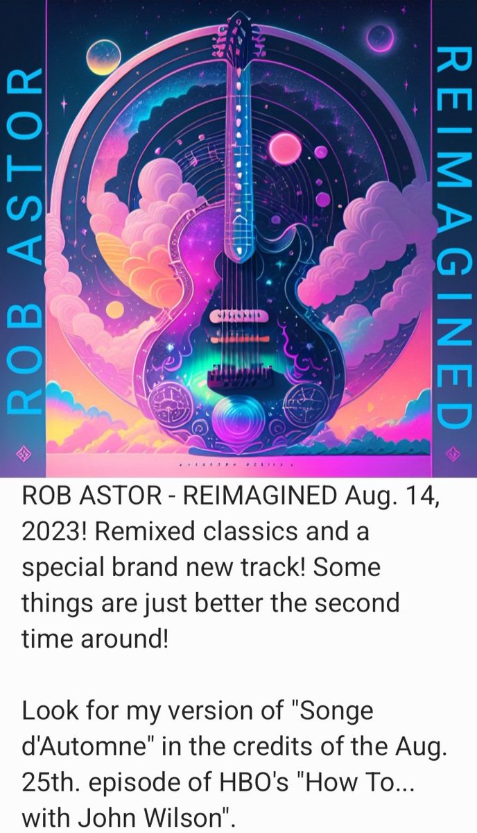 Rob Astor 149 (@149rob) on Twitter photo <a href="/1ElectricMag/">Electric Music Magazine</a> ROB ASTOR
Ultimate Superlative Soundscapes
youtube.com/playlist?list=…
#retrowave #vaporwave #synthwave #soundtrack #powerpop #newwavemusic #tangerinedream #spencernilsen #ellishadlock #newage #dreammusic #spacemusic #NASAWebb <a href="/TakeTwoInterac/">Take Two Int</a> <a href="/RockstarGames/">Rockstar Games</a> <a href="/SonyVideoGames/">PlayStation 4</a> #GTAVI <a href="/1ElectricMag/">Electric Music Magazine</a> ROB ASTOR
Ultimate Superlative Soundscapes
youtube.com/playlist?list=…
#retrowave #vaporwave #synthwave #soundtrack #powerpop #newwavemusic #tangerinedream #spencernilsen #ellishadlock #newage #dreammusic #spacemusic #NASAWebb <a href="/TakeTwoInterac/">Take Two Int</a> <a href="/RockstarGames/">Rockstar Games</a> <a href="/SonyVideoGames/">PlayStation 4</a> #GTAVI