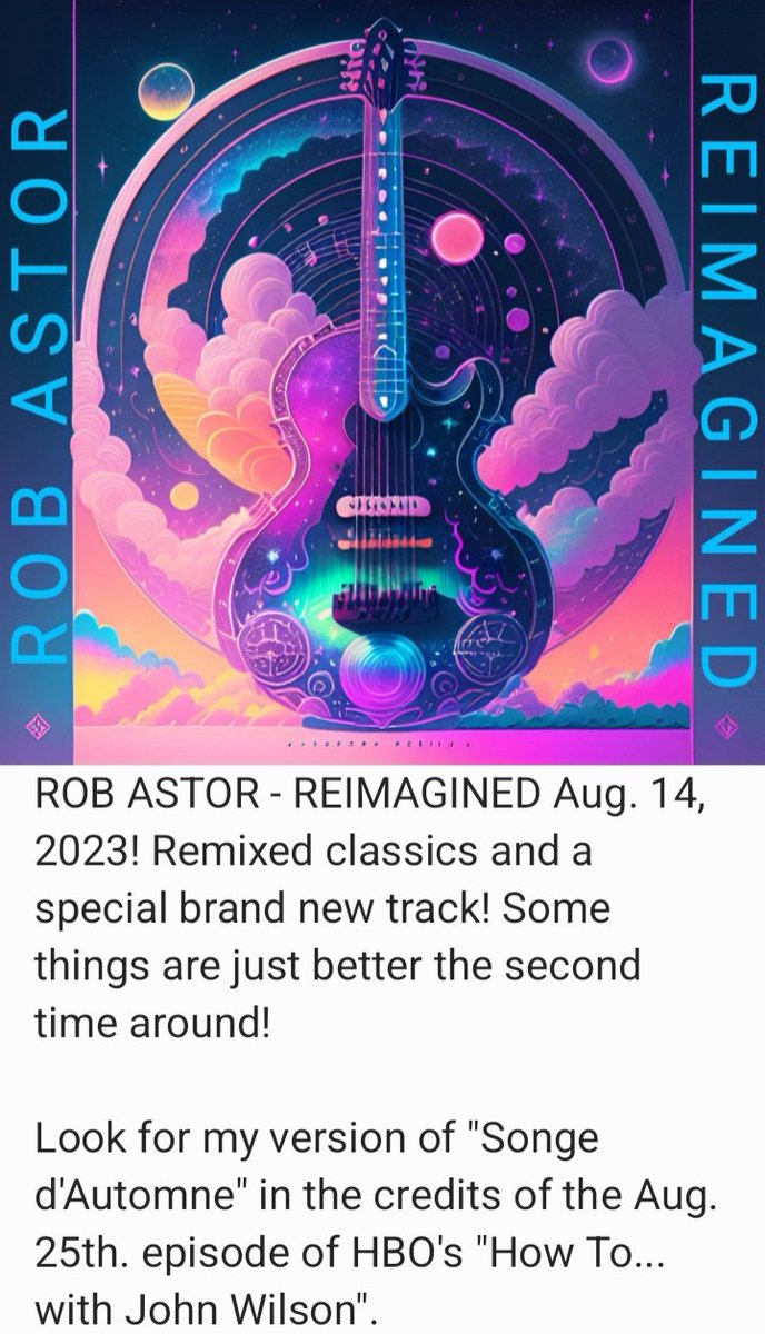 @1ElectricMag ROB ASTOR Ultimate Superlative Soundscapes youtube.com/playlist?list=… #retrowave #vaporwave #synthwave #soundtrack #powerpop #newwavemusic #tangerinedream #spencernilsen #ellishadlock #newage #dreammusic #spacemusic #NASAWebb @TakeTwoInterac @RockstarGames @SonyVideoGames #GTAVI