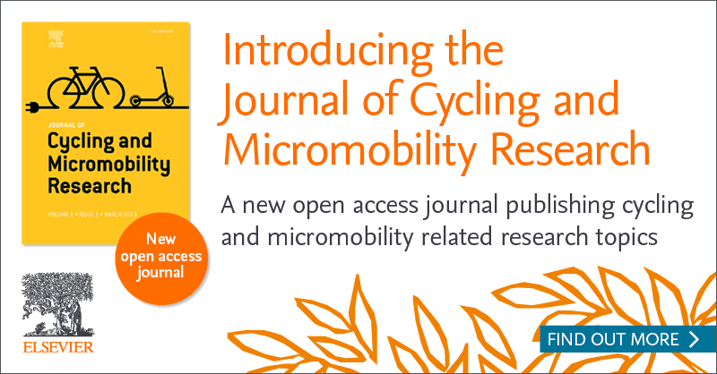 Transport_ELS's tweet photo. The Journal of Cycling and Micromobility Research is a new open access journal publishing papers concerned with a wide range of cycling and micromobility related research topics. https://t.co/SHixyPi3md https://t.co/PpJhTkz1wz