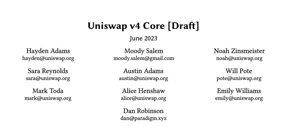 I've spent hundreds of hours auditing Uniswap v3 implementations 🦄

Here are my top 3 takeaways from v4 🧵

github.com/Uniswap/v4-cor…