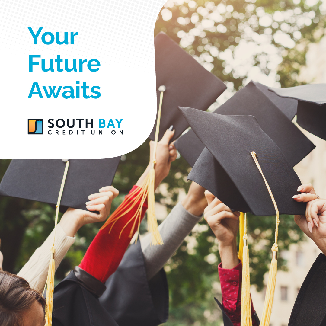 Hats off to the Class of 2023!🎓👏 Your hard work has paid off and you're now ready to take on the world. Congratulations graduates of the South Bay! 🎉 #SouthBayCU
