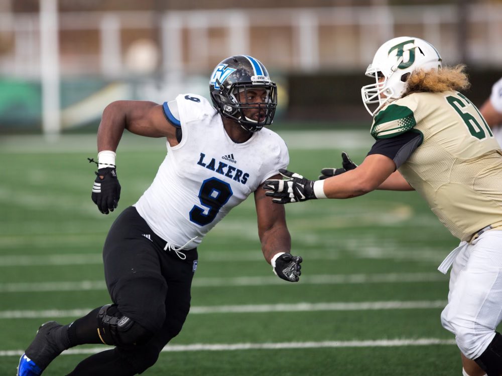 Honored & Blessed to recieve my first offer from Grand Valley State University. Thank you to the coaching staff for this opportunity. 🟦⬛️⬜️

#AGTG #GoLakers @CoachZeekGVSU @H_Hamid6 @MIexposure @Fordsontractors @AllenTrieu