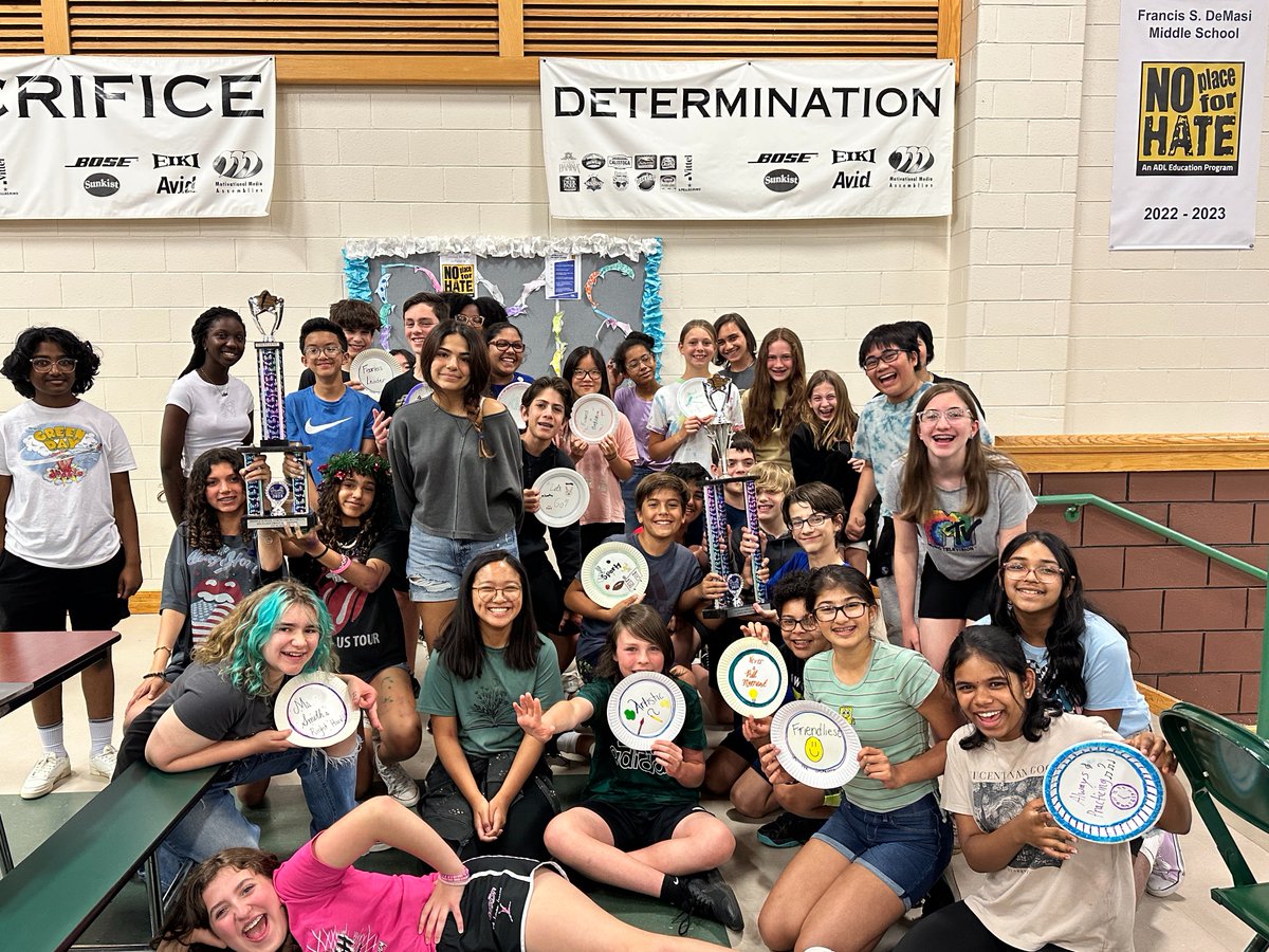 DeMasi Orchestra Awards Ceremony today-trophies for 1st Place &amp; excellent rating &amp; ESpirit Award for students' positive attitudes &amp; work ethic. Plus Ms. Smith's "paper plate awards" like "Fearless Leader", "Always Practicing", "Kindest", "Always Showing Up" &amp; more! <a href="/EveshamSchool/">Evesham Township School District</a>