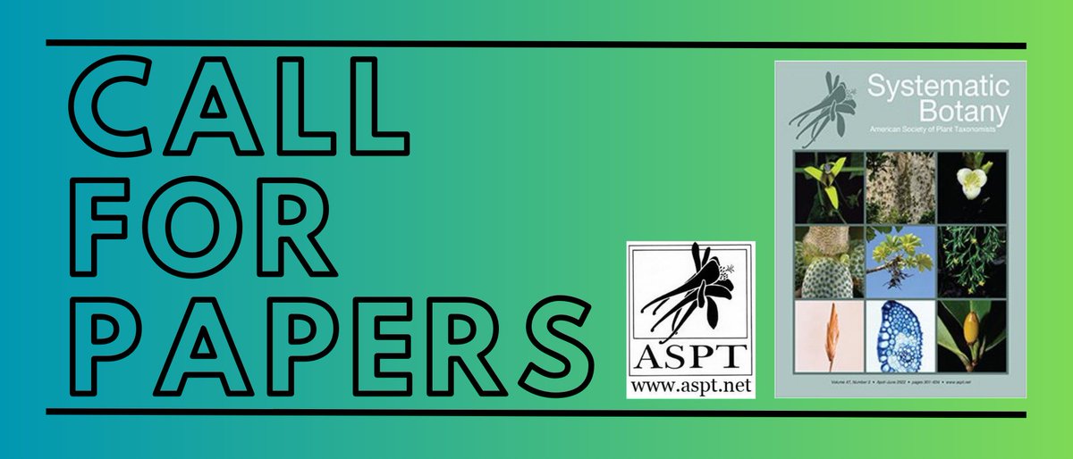 Special Issue of Systematic Botany - mailchi.mp/f8da620f83c9/s…