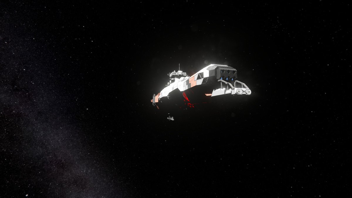 Nillemann40k's tweet photo. @StutterFox
i Hope thats okay ? you gave me a massiv Inspirational BUrn with your Amazing trailer ...i Had to Replicate that Awsome ship... so ive build your ship in space engineers https://t.co/Yb4ElFXNuv