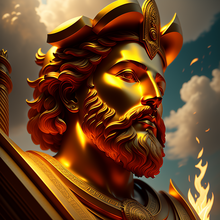 HEPHAISTOS the Olympian god of fire, smiths, craftsmen, metalworking, stonemasonry, and sculpture.