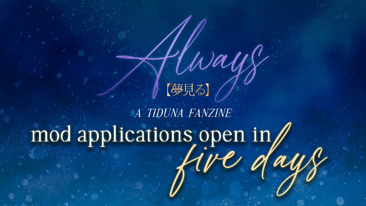 tidunazine's tweet photo. Just FIVE more days and we'll opening up Mod Apps!
The team at ALWAYS 【夢見る】is really looking forward to expanding and tackling this project with our applicants!
#ffxzine #ffx #tiuna #tiyu #yuna #tidus https://t.co/TDp3Jg6Lvm