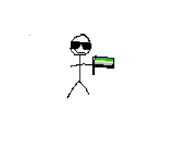SPOTTY389211's tweet photo. happy pride month everyone but i have no time to make art so here is me with my crazy flag 

#art #pridemonth #pride #digitalart https://t.co/H3TFI4FWAn