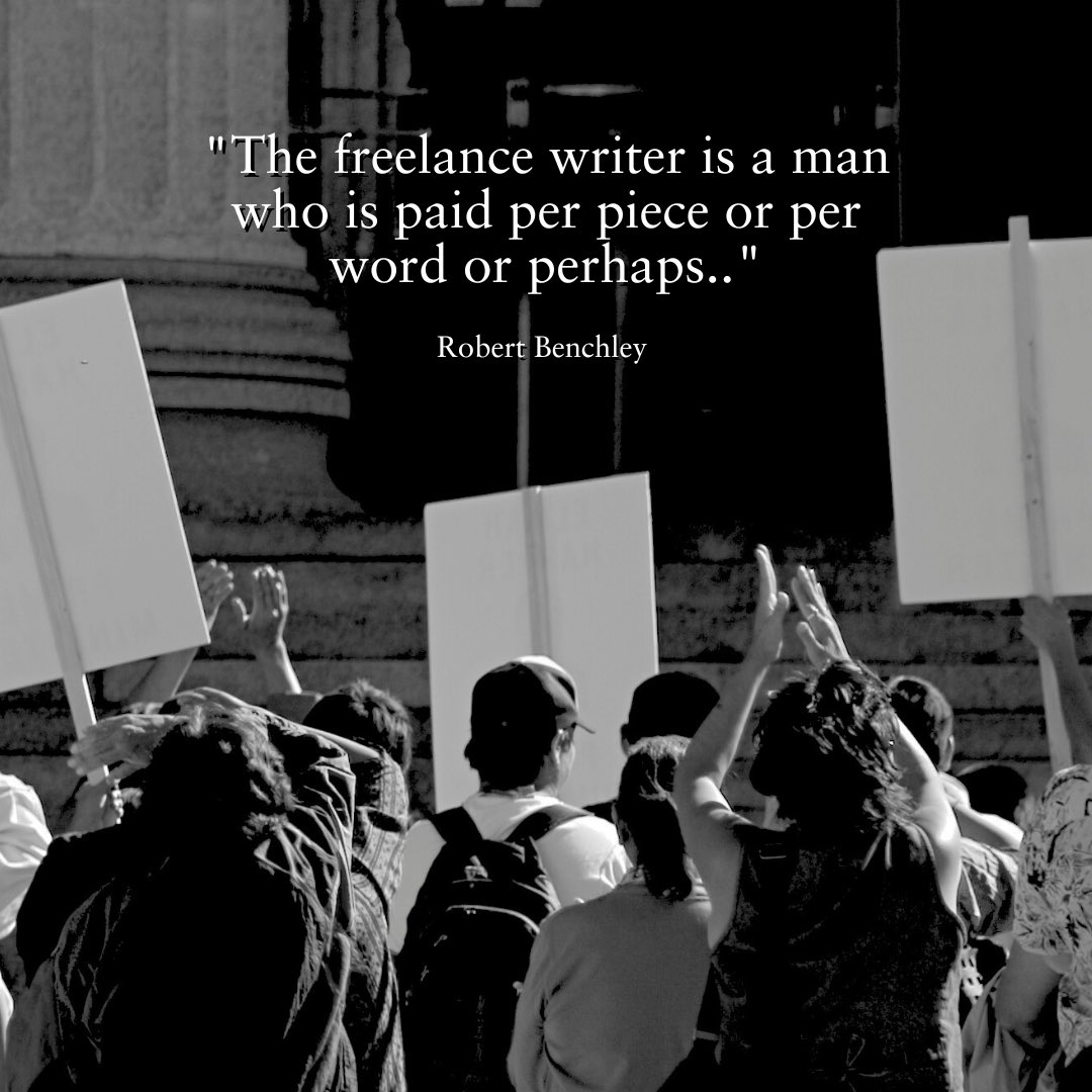 KinolimeStudios's tweet photo. Strike or write, even Robert Benchley would've traded his wit for a picket sign! #WGAstrike https://t.co/HVg1op2i2q