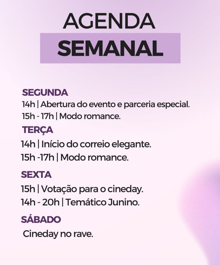 ㅤㅤㅤ   「 𝐋𝐎𝐒𝐁𝐎𝐒 💋」

ᅟ O amor está no ar e na 
ᅟ Losbos! Estamos animados 
ᅟ em convidá-los para o nosso 
ᅟ evento especial de dia dos 
ᅟ namorados. Venha se divertir 
ᅟ no nosso grupo e deixar sua 
ᅟ semana ainda mais especial.
ᅟ