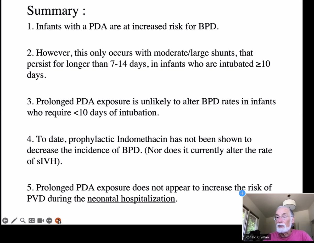 CANcoolNEO's tweet photo. Another enlightening discussion at this month’s #CANresearch mtg:
#NeoLegend Dr. Ron Clyman @UCSFChildrens discussing #NeoCV pearls &amp; trend for conservative treatment strategies- unlikely assoc of #neoPDA &amp; BPD, when <10d intubation https://t.co/rGBtp2d9Co