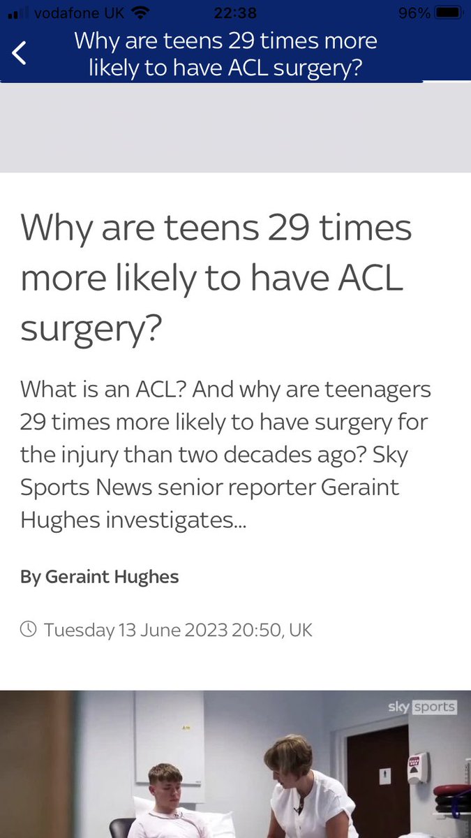 “…a simple generic warm-up or injury prevention programme b4 training or a game can have a massively +ve impact.”
——
Having witnessed 27 ACL knee injuries whilst teaching/coaching in Chile FUNdamental daily AthDev warm-ups make a huge difference!
——
“$a day.” <a href="/BillKnowles_KA/">Bill Knowles</a>