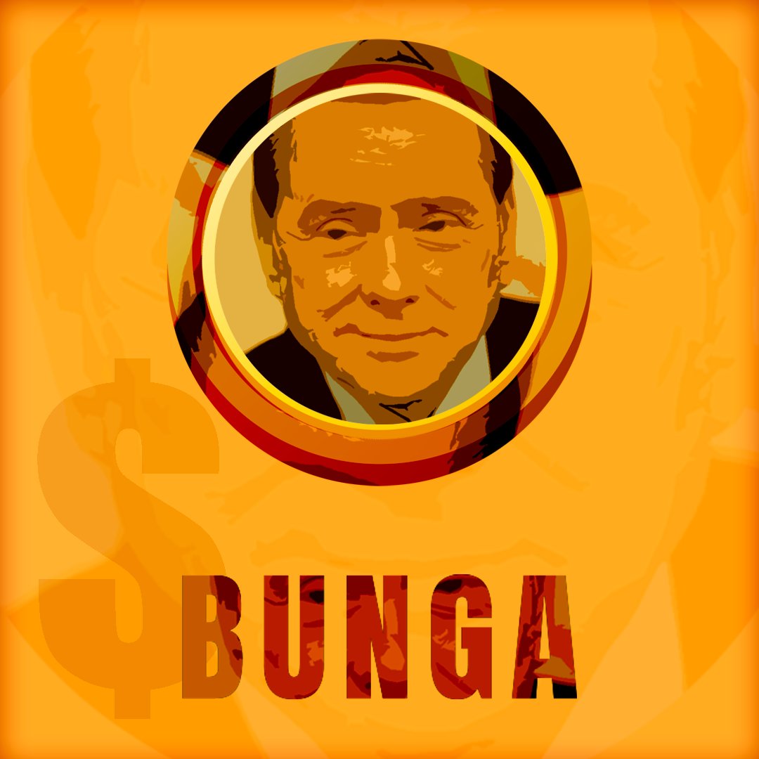 Bungacoin's tweet photo. Berlusconi's bags became a crypto.🪙
The knight wanted to give you a gift 🫵
The first 100,000 $BUNGA free.👯‍♀️
Like &amp; RT 🩷
Drop your wallet for next the private phase. https://t.co/Md3hyzFYZE
