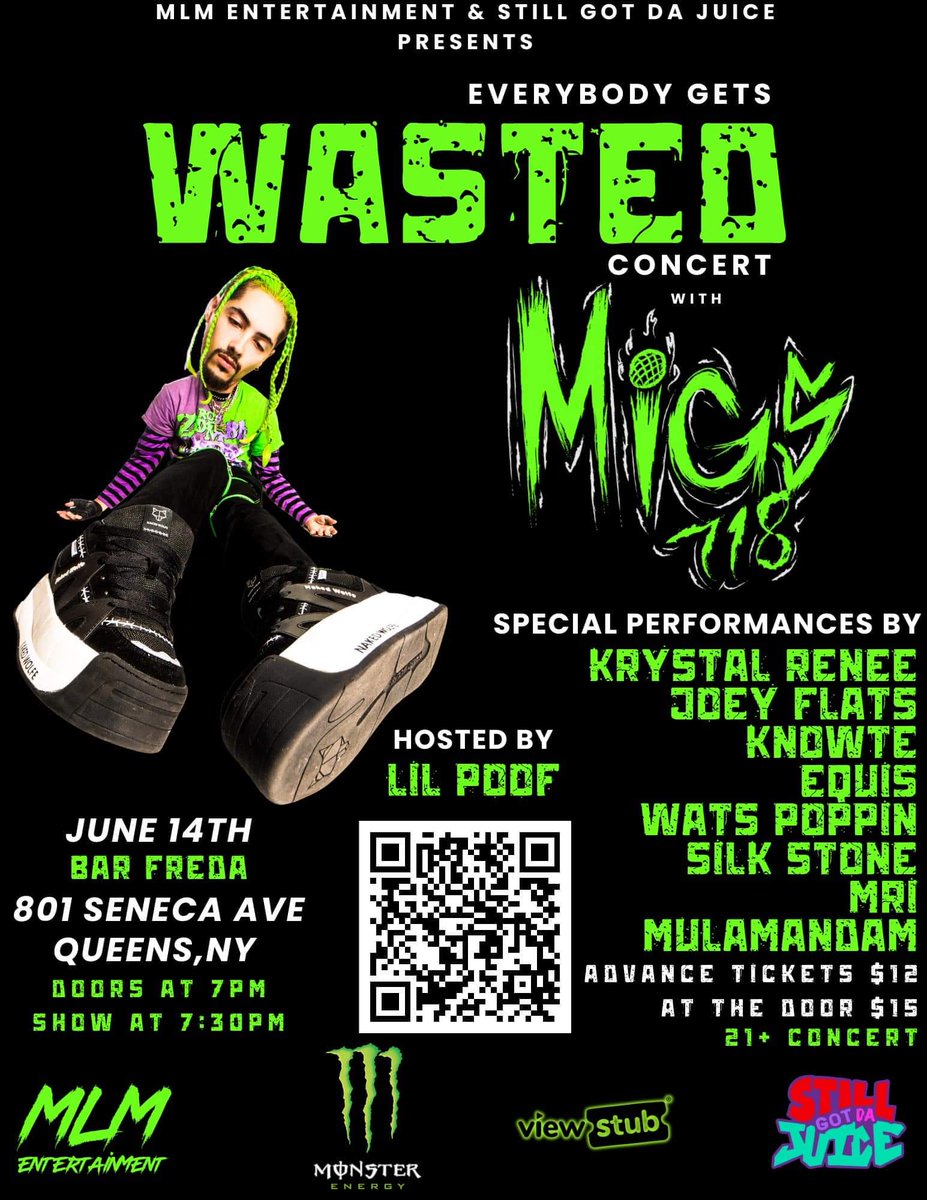 3PlanetStudio's tweet photo. TOMORROW NIGHT!!! Come on down and join @3PlanetStudio to catch @migs718 and @Joey_Flats perform for the Wasted concert in Queens, NY!!!
If you can't make it, we might have a special live stream running into @hyperfy_io https://t.co/hFEHLnuprg