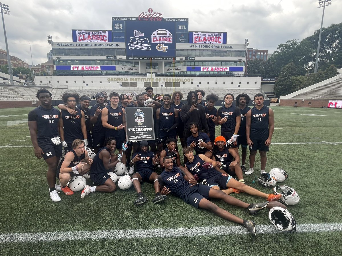 northcobbOLine's tweet photo. @NCWarriorsFB are @CoachBrentKey @CorkyKell 7 on 7 Showdown CHAMPIONS! https://t.co/c7qDPWBNih