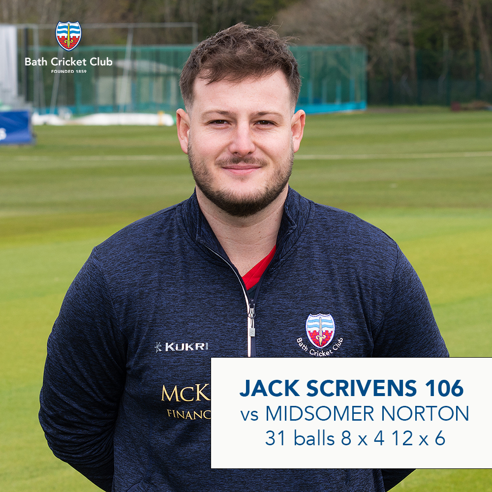 Bath posted 226 for 7 off their 20 overs vs <a href="/MidNortonCC/">Midsomer Norton CC</a> and squeezed home by 24 runs as Norton were bowled out for 202. <a href="/JackScrivens/">Jack Scrivens</a> led the way with a rapid century off just 29 balls and Campbell McKegg picked up 4-24 in a match dominated by the bat. bathcc.play-cricket.com/website/result…