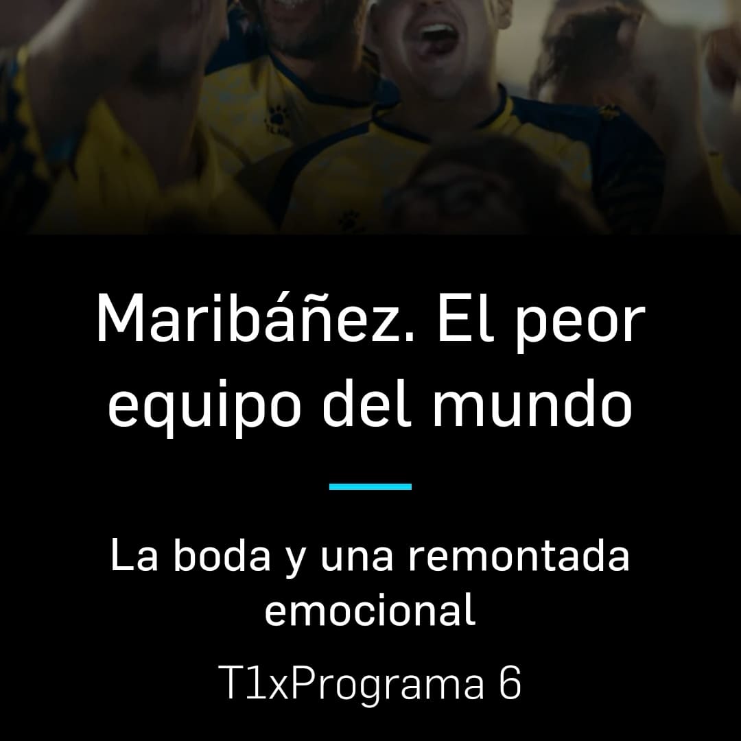 mitele.es/programas-tv/m…
#YoSoyMaribáñez #Maribáñez #Fútbol #amigos #pueblo #familia #Sevilla <a href="/cuatro/">Cuatro</a> <a href="/cristobalsoria/">Cristóbal Soria</a> <a href="/mediasetcom/">Mediaset España</a>