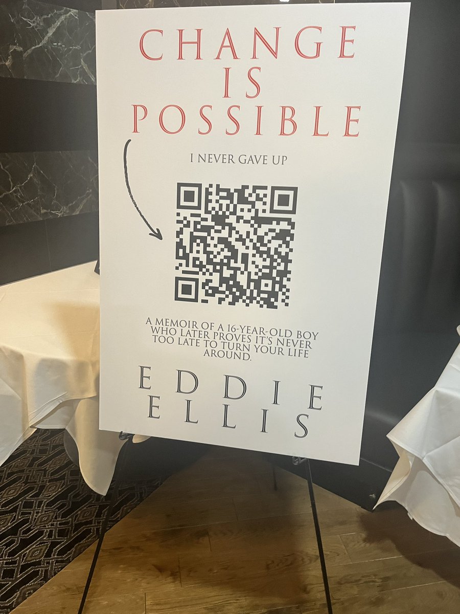 Pres. Obama reminded us about the audacity of hope. But my brother, comrade and colleague, Eddie Ellis, Jr., showed us that Change Is Possible. Find out how in his inspirational memoir.  See QR code below:
#CHANGEISPOSSIBLE