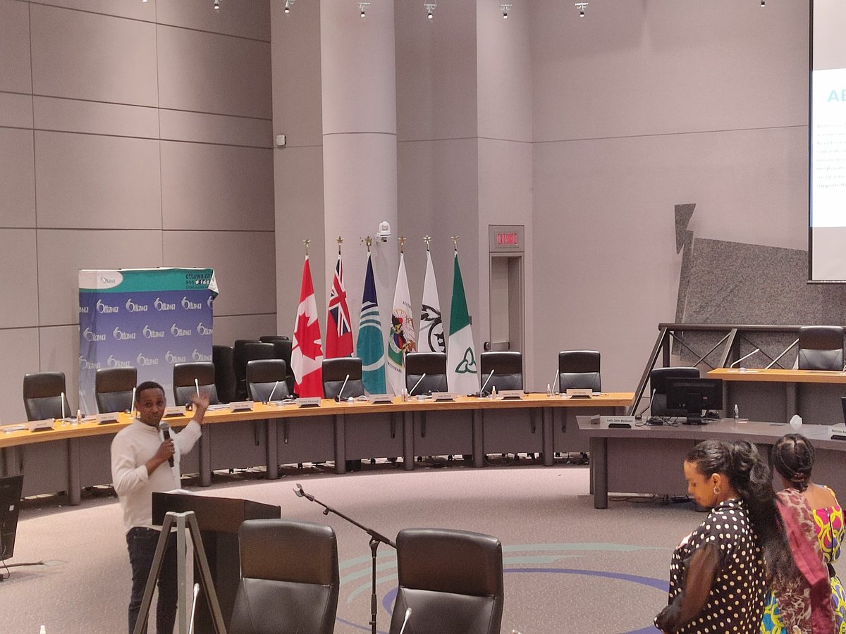 JavierClavelo's tweet photo. Mohamed Sofa of Britannia Woods Community House speaks about their journey of community building and growth since their modest beginnings in 1976 @CDFCDCOtt Learning Forum . #CDF2023 https://t.co/u4PkYzx5cU