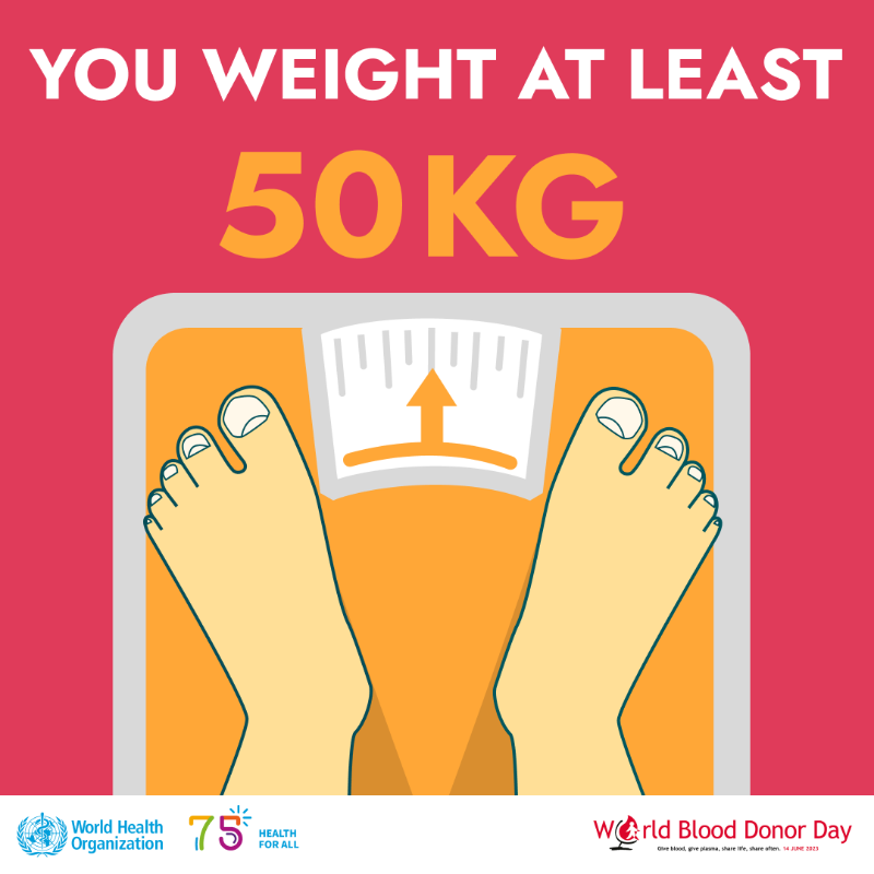 WHO's tweet photo. 🩸 It's #WorldBloodDonorDay 🩸

Give blood, give plasma, share life, share often.

Here's how you can #GiveBlood 🩸
