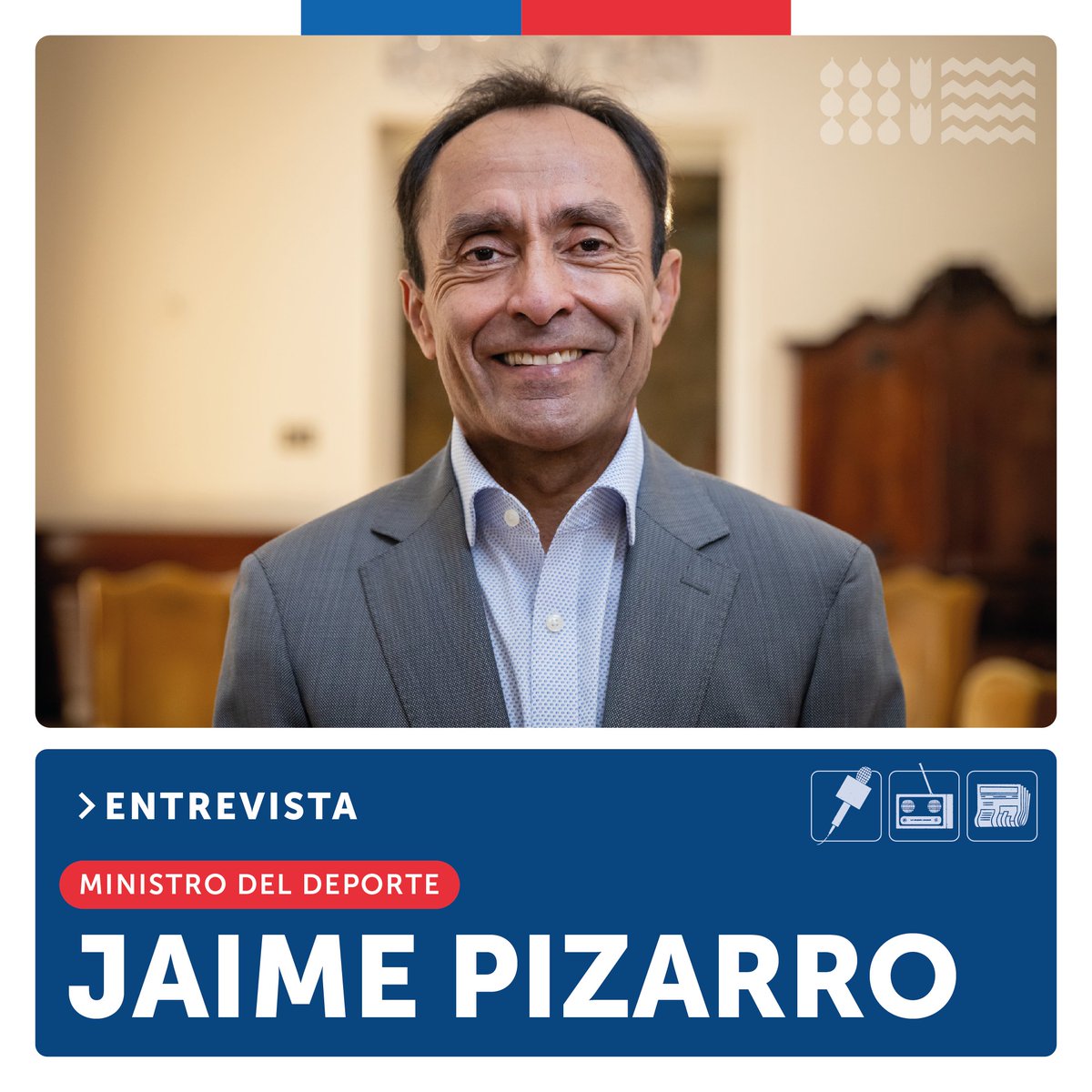 GobiernodeChile's tweet photo. ¡Ahora! El ministro de @MindepChile, Jaime Pizarro, estará en @canal_CDO desde las 18:00 hrs. para conversar detalles de @santiago2023 🥉