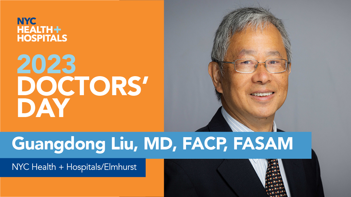 NYCHealthSystem's tweet photo. Attending Physician Dr. Guangdong Liu says working as a hospitalist at NYC Health + Hospitals/Elmhurst #inQueens feels like being a conductor of a beautiful symphony. More: https://t.co/PMOZ8zc7Zz
#TopDocsNYC https://t.co/A4mvg2gdfB