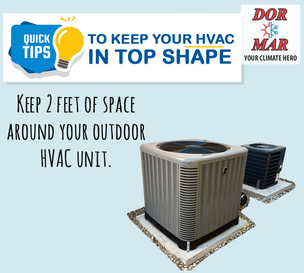 Your HVAC unit needs space to breathe!