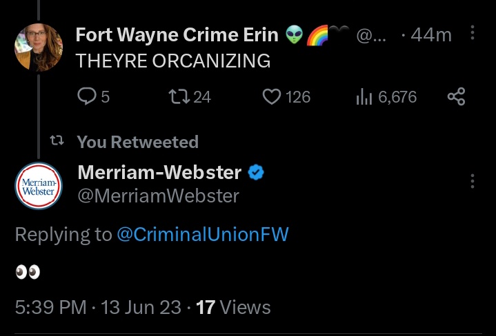 Fort Gayne Crime Erin 👽🌈🖤 tweet media