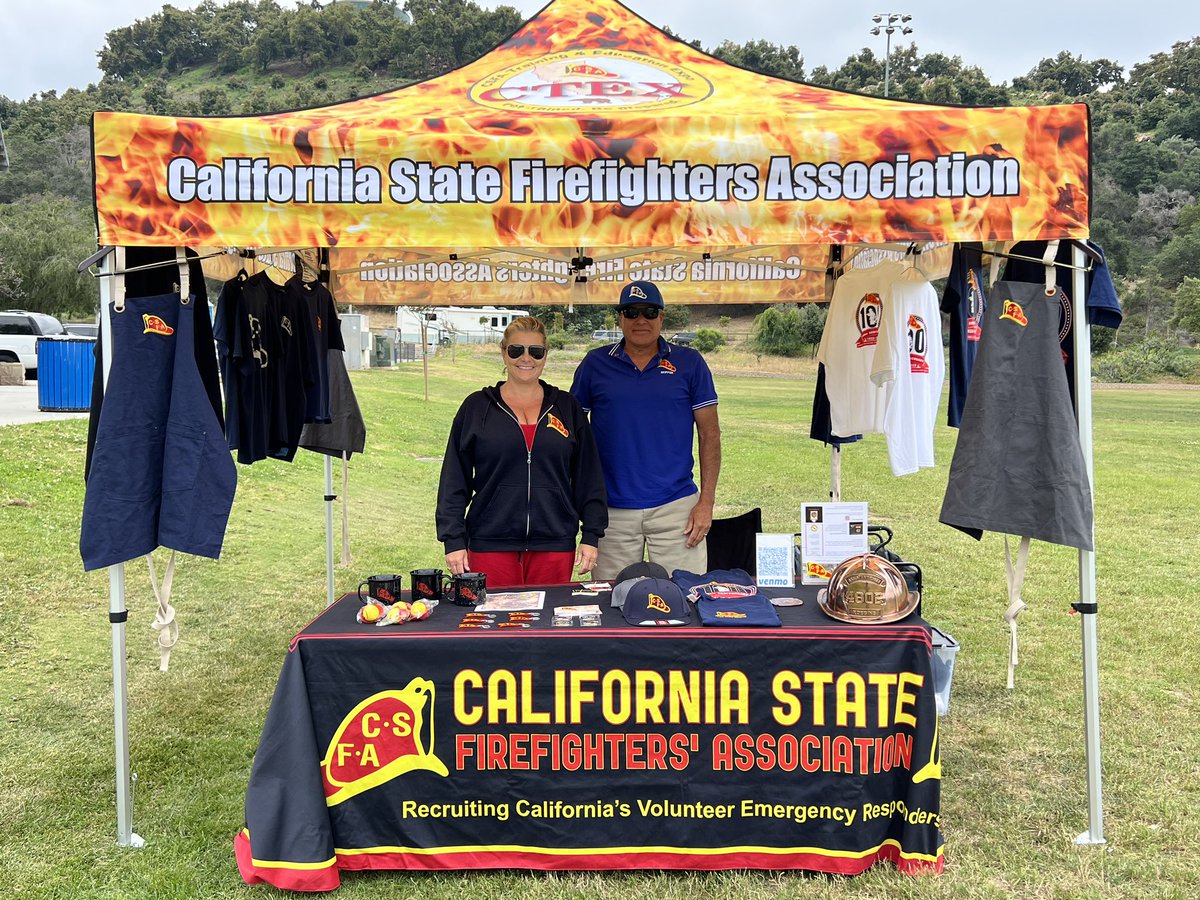 CSFAFIRE's tweet photo. #CSFARV1 is out at the The United States Police & Fire Championships today in Escondido, Ca. We want to wish everyone good luck, and we would love to say hello so come on by and check out all the CSFA merch. 💪🏽 #police #firefighters #olympics #policeandfire #escondido #csfa https://t.co/ISvxuJkzQZ