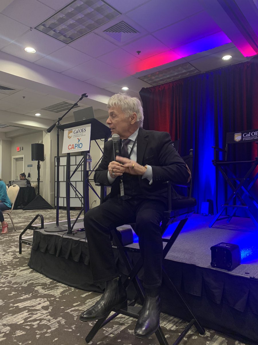 Such a phenomenal #keynote &amp; Q&amp;A by <a href="/PathwayRisk/">Pathway to Risk Communication</a>’s Dr. Vincent Covello about communications in a time of crisis <a href="/CAPIOTweets/">CAPIO</a> Emergency Communications Academy. <a href="/chaneyma/">Maurice Chaney</a> <a href="/Cal_OES/">California Governor's Office of Emergency Services</a> #CAPIO