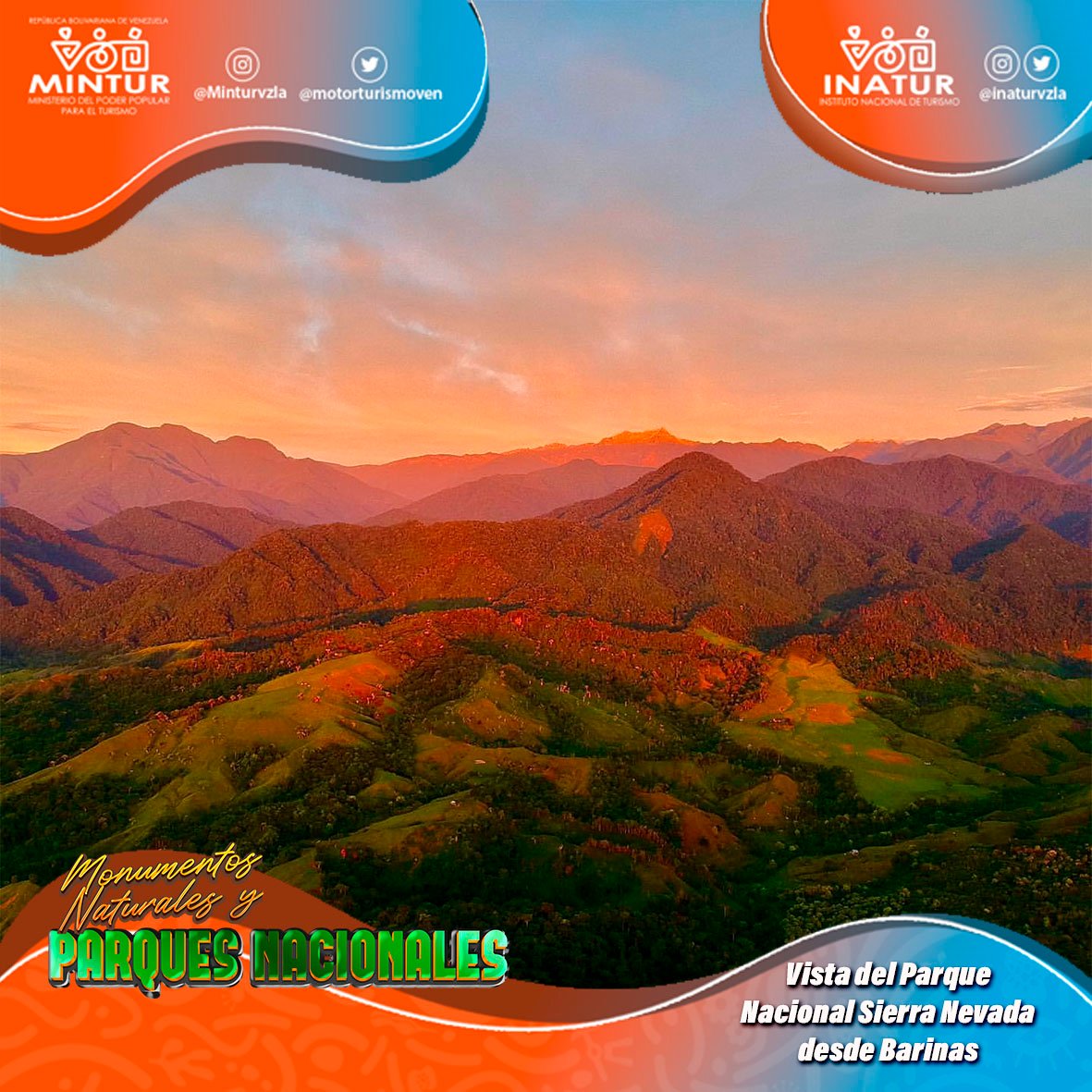 inaturbarinas's tweet photo. #13Jun hoy #Martes de #parquesnacionales Ven a #Barinas #venezuela y disfruta de hermosas panorámicas del #piedemonte #andino.
#Inatur #inaturbarinas #VenezuelaAbiertaAlFuturo #Turismo
#vivalaunióndelospueblos
@Minturvzla
@AliErnesto32
@inaturvzla https://t.co/9XrfoIa1DK