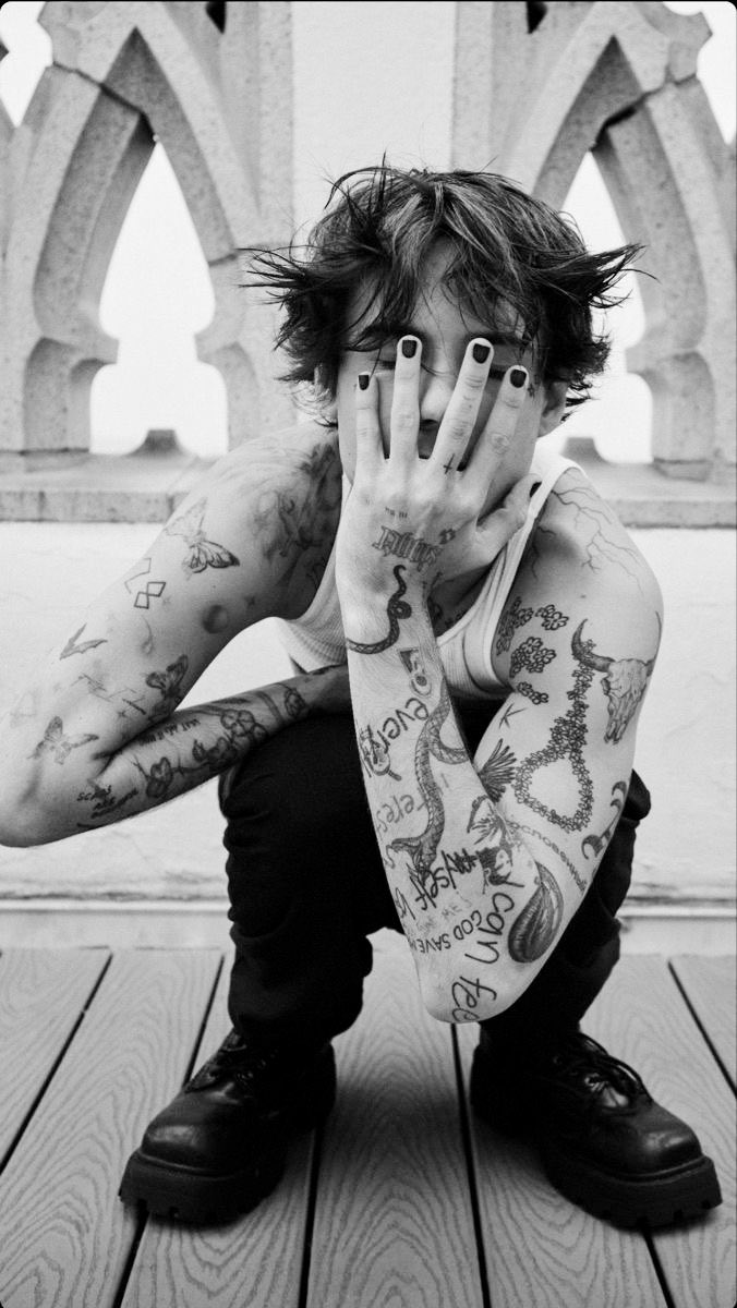 jxdn_vamp's tweet image. just thinking about jaden hossler’s tattoos