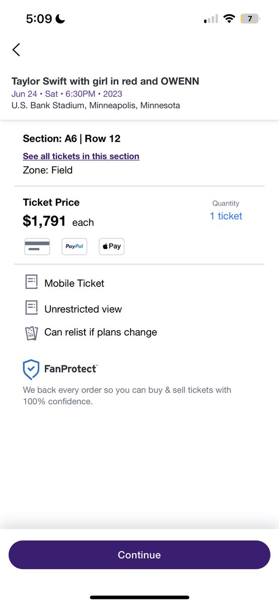 the way i’m considering buying this… someone pls sell me 1 ticket ANYWHERE in the stadium for minneapolis !!!