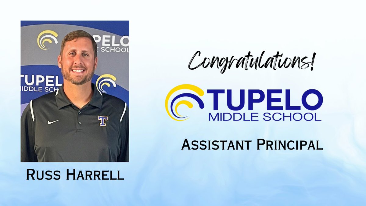 Excited to announce Russ Harrell as our new TMS Assistant Principal! #TPSD #GoWave