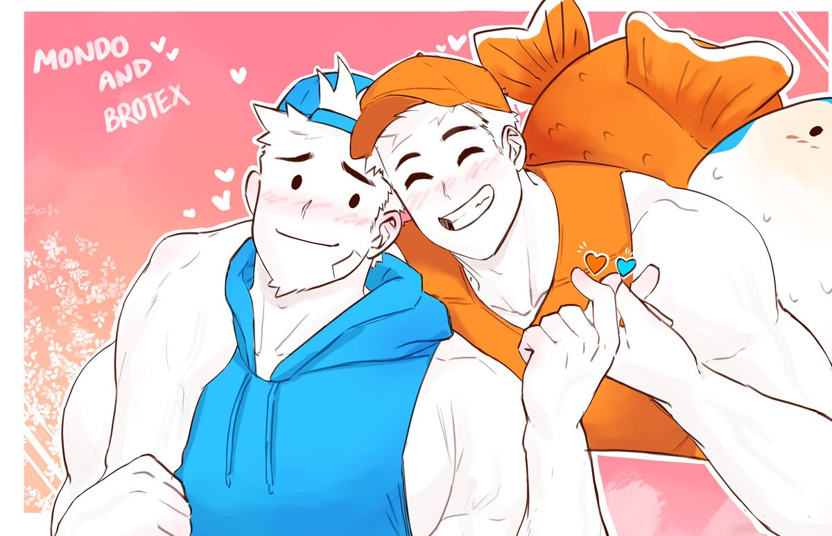 A quick fanart of <a href="/MondoArt1/">MondoArt</a> and <a href="/Brotexbrotex/">Brotex⚡</a> 🧡💙 I couldn't handle the cuteness AHHHH😆✨ It's so surprising!
