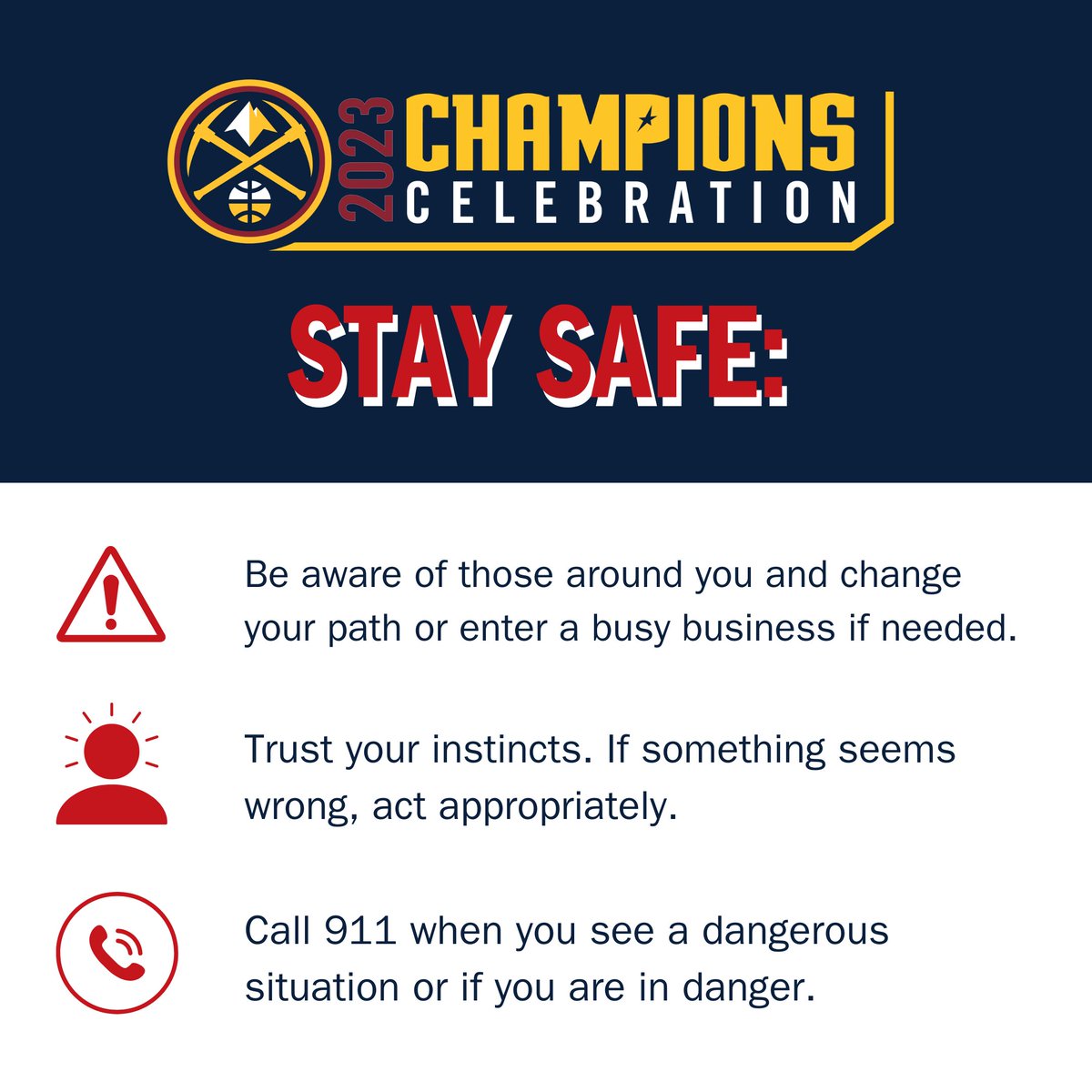 We hope everyone has fun on Thursday but in a safe way! Remember, no weapons, alcohol, drugs, fireworks or other illegal items will be allowed at the event. If you see something, say something! Download the ReportIT app before you go bit.ly/3N7SFMi