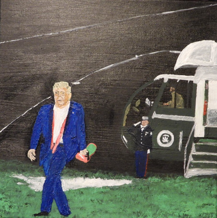 WombelK's tweet photo. I want to show you my new painting called "Trump after Tulsa". It is painted with neonacrylic paint on a 40x40 (cm) canvas.
#Kunst #Acrylmalerei #Art #Acryl #Neon #Fluoreszierend #Nachtleuchtend #Malen #Livemalen #Acryl #NeonArt #Neonkunst #Trump #DonaldTrum #RealPotus https://t.co/OFX9JtPuDx