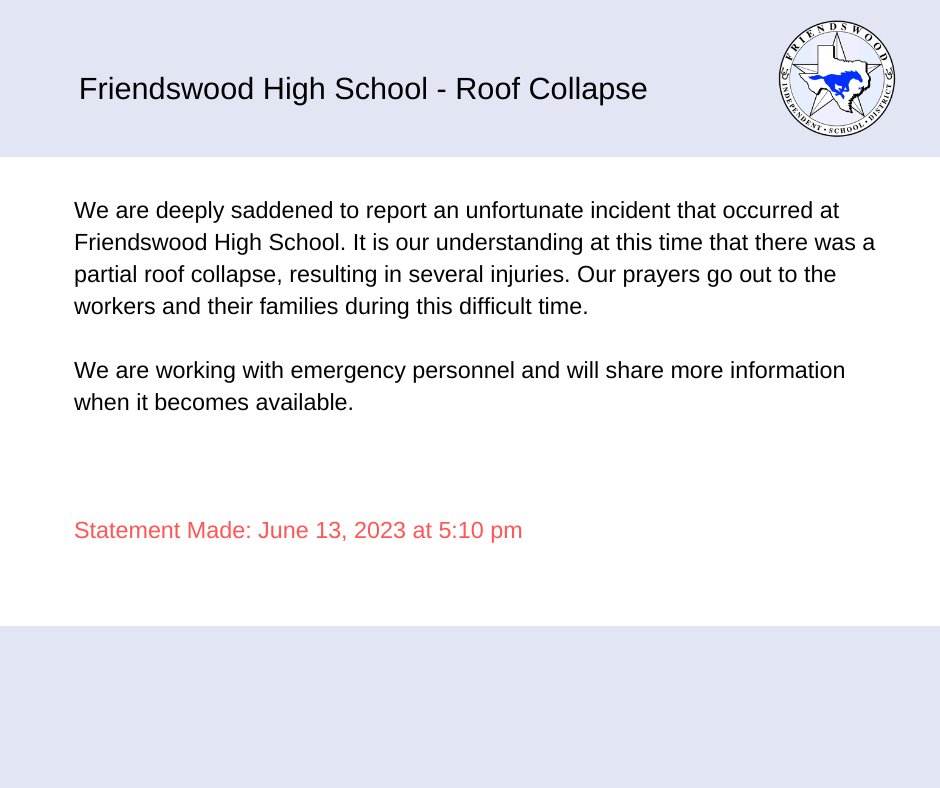 Please be in prayer, FISD!