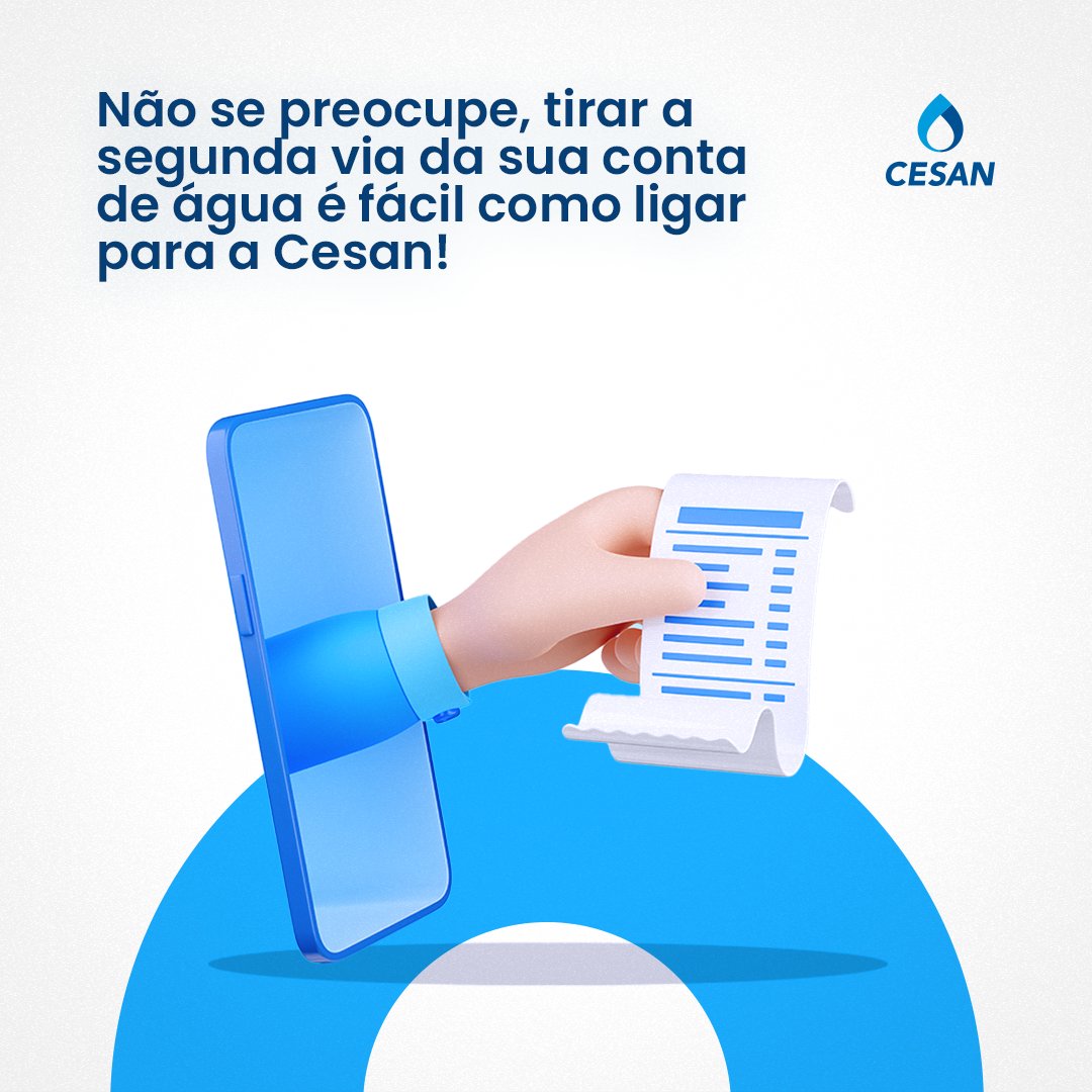 cesan_oficial's tweet photo. Perdeu a sua conta de água? Não se preocupe!

Acesse Sua Agência Virtual no site https://t.co/NW1Last9g1 e emita a segunda via. Fácil, rápido e sem complicações! 

#cesan #segundavia #contadeagua https://t.co/K691fWQFtE
