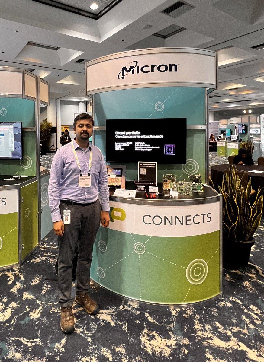 gradientdecent's tweet image. Amazing products and solutions enabled by @NXP with partner like @MicronTech #NXPConnects23