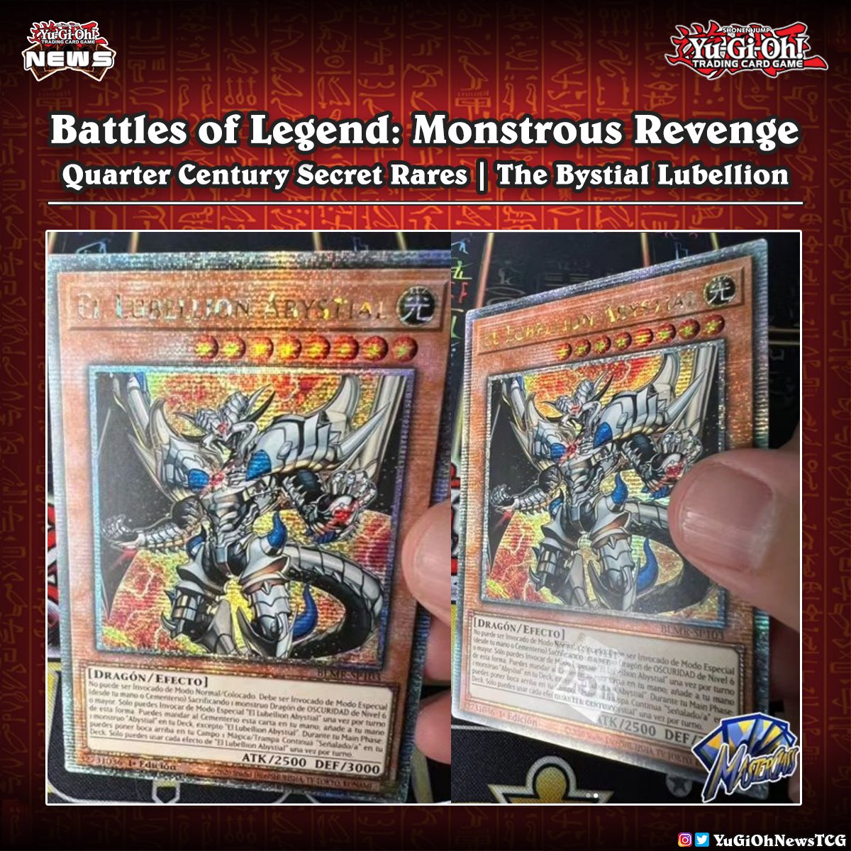 One more Quarter Century Secret Rare card from the  upcoming set Battles of Legend: Monstrous Revenge Yu-Gi-Oh MasterClass  in youtube # #YuGiOh #