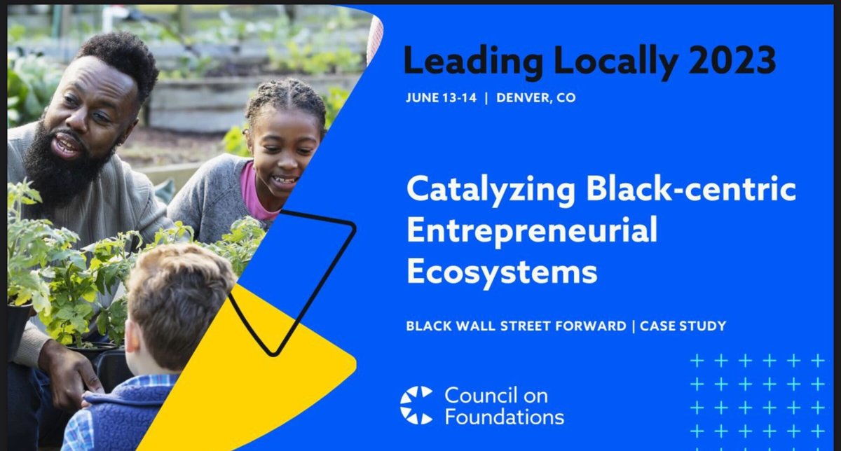 @ForwardCities and The #TruistFoundation led a session at Leading Locally 2023 in Denver, CO today centered on how Black Wall Street Forward models how funders and nat'l orgs can partner to create space for local communities to chart their own path toward an equitable economy. ✊🏾